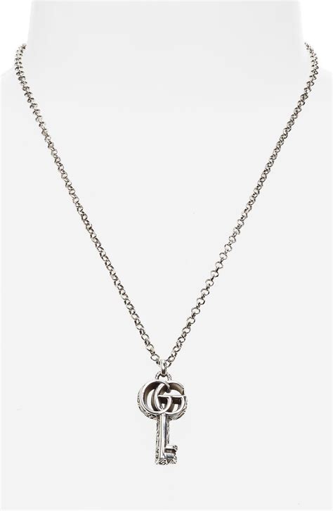 Gucci Gg Silver Key Necklace Nordstrom