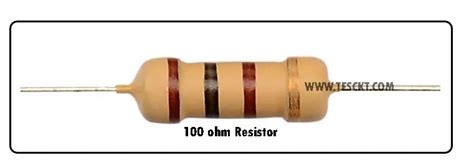 100 Ohm Resistor Color Code For 4 Band Tesckt 100 Latest
