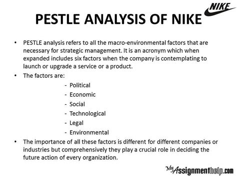 Nike Case Study Swot Pestel Analysis By Myassignmenthelp Experts