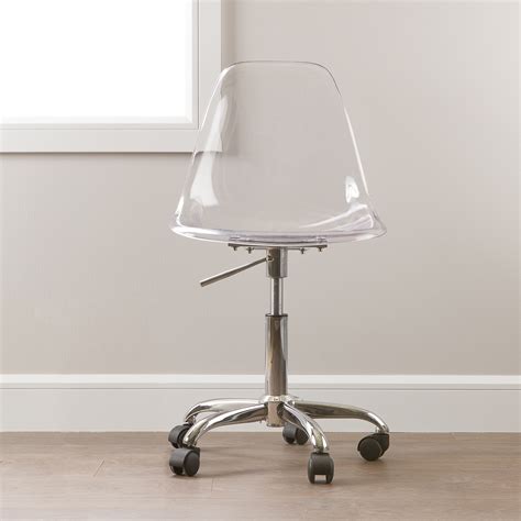 South Shore Clear Acrylic Office Chair With Wheels N A B413260a 8754 4c9f Be48 29309bc697dd 