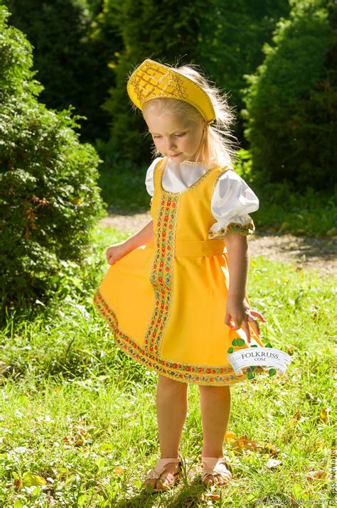 Русский народный костюм Елена на девочку в интернет магазине Ярмарка Мастеров по цене 2420