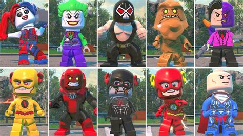 All Characters With Big Heads In Lego Dc Super Villains Youtube