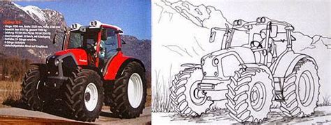 Ausmalbild traktor ein traktor, oder auch norddeutsch trecker beziehungsweise in teilen süddeutschland mit dem markennamen bulldog bezeichnet, ist ein zugfahrzeug für die landwirtschaft. MALVORLAGEN TRAKTOR