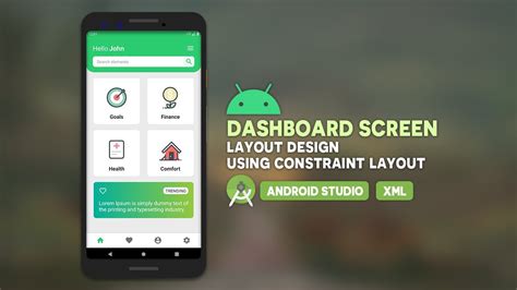 Android Dashboard Screen Layout Design Ui Design Android Studio