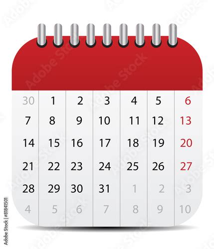 Calendar Fichier Vectoriel Libre De Droits Sur La Banque Dimages