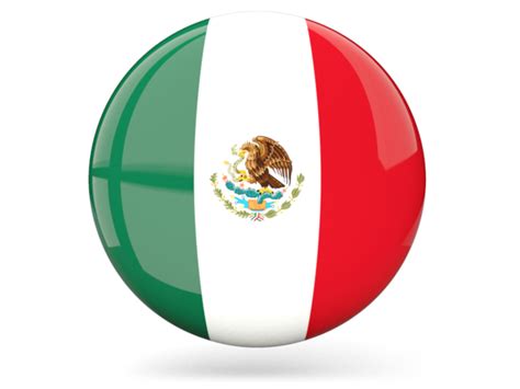 Vector files are available in ai a printable pdf version of the flag is also available. Glossy round icon. Illustration of flag of Mexico