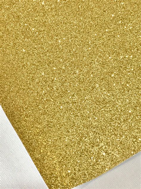 Fine Gold Glitter Fabric Sheet Thin 06mm A4 Or A5 Etsy