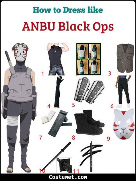 Anbu Black Ops Naruto Costume For Cosplay And Halloween 2022 Naruto