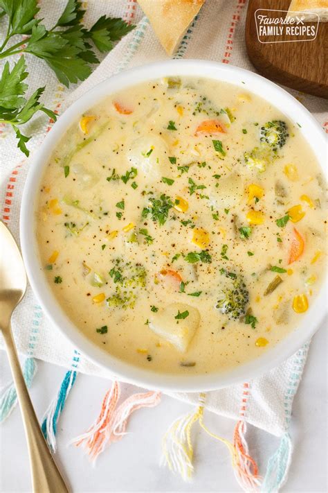 Creamy Vegetable Soup Easy Recipe