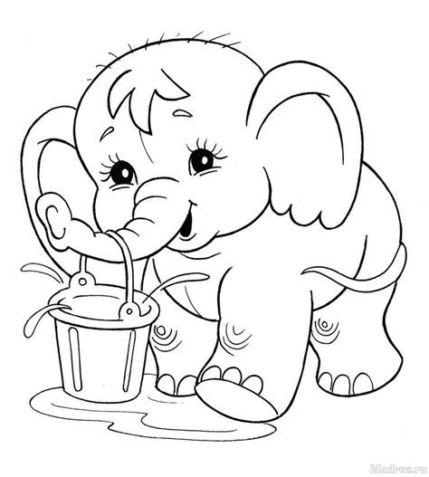 Dibujo Para Colorear Elefante Reverasite