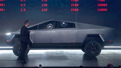 Tesla Cybertruck Glass Stunt Fail Musk Says Room For Improvement