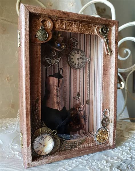 Steampunk Shadow Box With 112 Scale Thumbnails Etsy