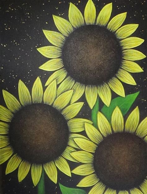 Sunflowers Acrylic Painting Tutorial SUNFLOWER