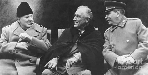 Churchill Roosevelt And Stalin Photograph By Bettmann