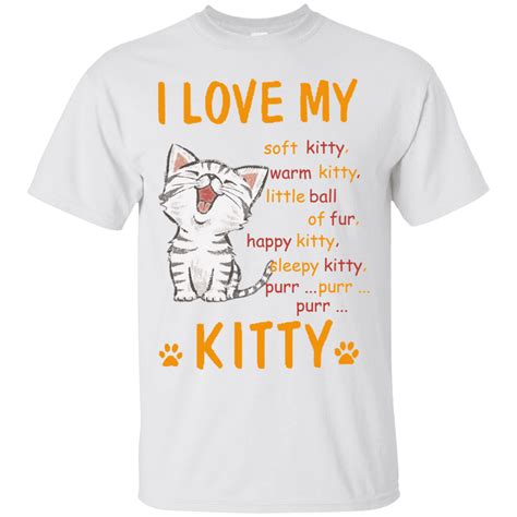 Cat Shirt I Love My Kitty Cat Tee Cat Shirts Cat Tshirt
