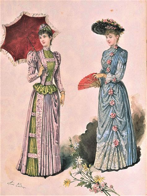 La Mode Illustree 1890 Fashion Plates Victorian Dress 1890s Fashion