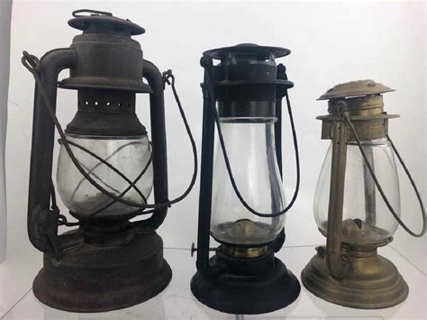 Lot Of 3 Vintage Kerosene Lanterns