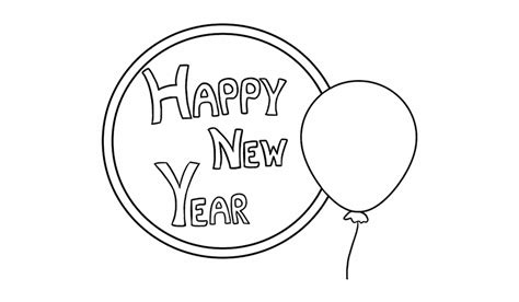 Free Happy New Year Black And White Clipart Download Free Happy New