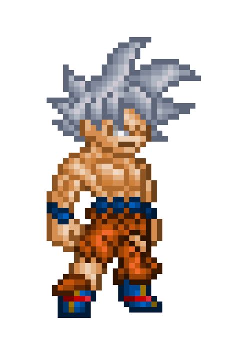 Ultra Instinct Goku By Blzofozz On Deviantart Pixel Art Dragon Ball