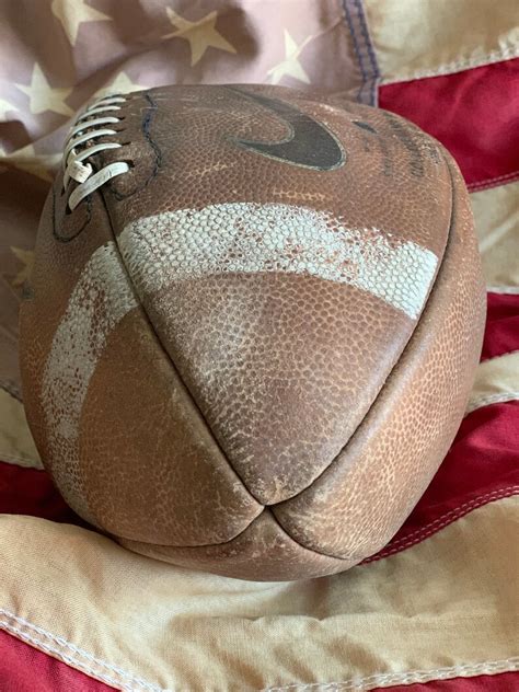 Vintage Nike Leather Football Sports Man Cave Decor Shabby Etsy