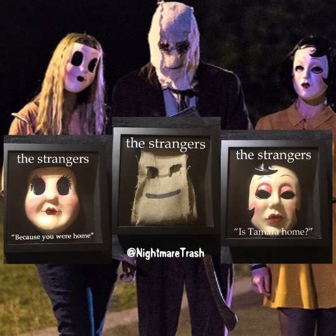 The Strangers Movie Mask Display 3 Piece Collection Prey At Etsy Uk