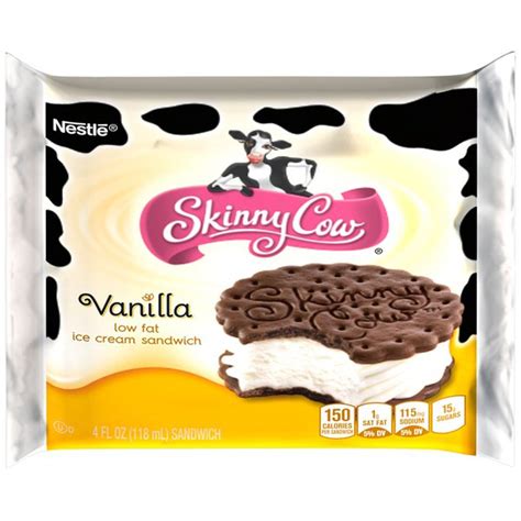 Skinny Cow Vanilla Low Fat Ice Cream Sandwich 4 Fl Oz Instacart