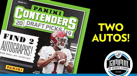 2019 Panini Contenders Draft Picks Blaster Box Break Youtube