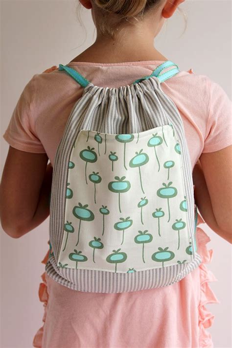 Diy Drawstring Backpack Kids Drawstring Sewing Projects For Kids