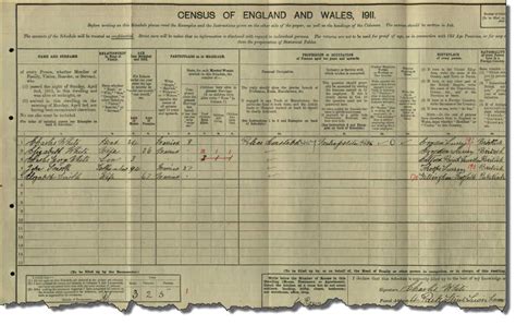 1911 Census Record Ancestry Blog Australia And New Zealand