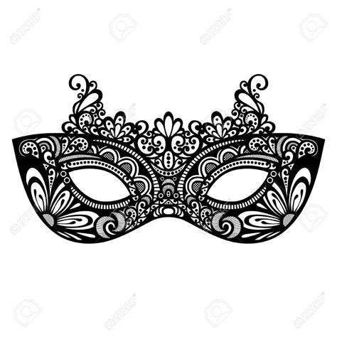 Beautiful Masquerade Mask Vector Patterned Design Masquerade Mask