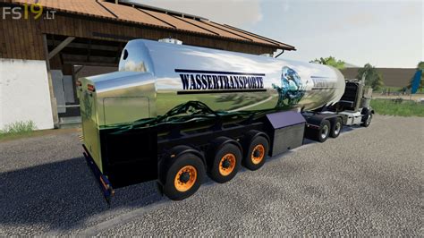 Water Transport Semitrailer V 10 Fs19 Mods Farming Simulator 19 Mods