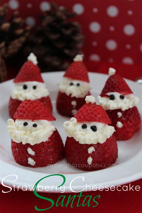 How to make strawberry cake recipe asmr, cooking soundmerry christmas !!! Strawberry Cheesecake Santas | Recipe | Easy holiday ...