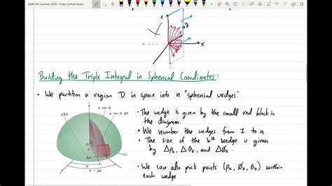 Section 15 7 Part 2 Triple Integrals In Spherical Coordinates Youtube