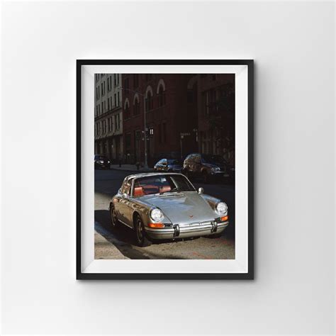 Vintage Porsche 911 Classic Car Wall Art Print Instant Etsy