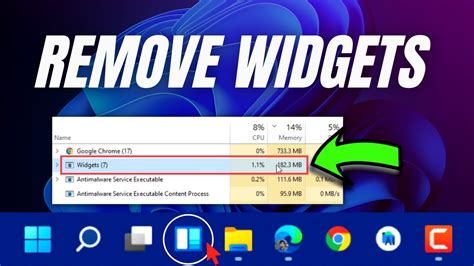 Windows 11 How To Hideremovedelete Widgets From Taskbar 2023 Youtube