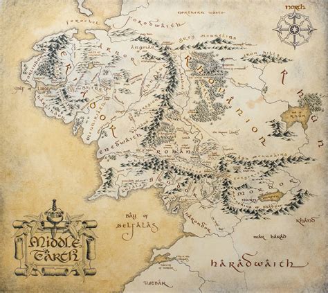 Handmade Middle Earth Map Painting Middle Earth Map Map Painting
