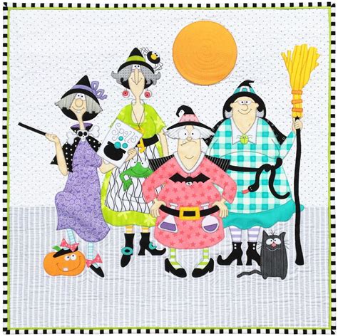 Witches Quilt Pattern Witch Quilt Quilt Sewing Patterns Halloween