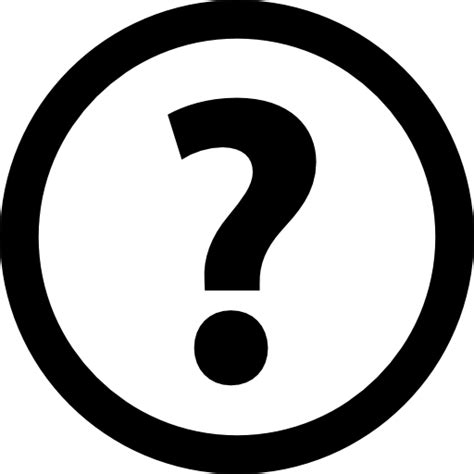 Question mark inside a circle - Free icons gambar png