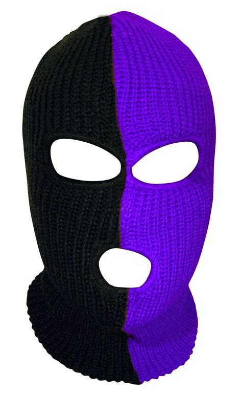 Purple And Black Ski Mask Etsy Ski Mask Purple And Black Skii Mask