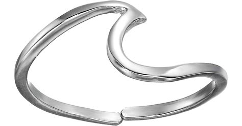 Pura Vida Wave Toe Ring In Silver Metallic Lyst