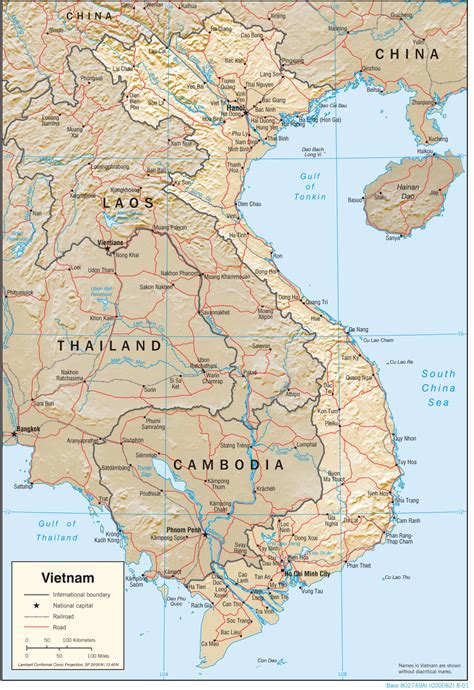 Geographic Map Of Vietnam Countryreport
