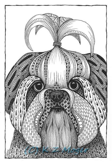 Pin By 𝕿𝖆𝖓𝖚𝖗𝖊𝖊𝖙 𝕶𝖆𝖚𝖗 On Doodle Art Dog Coloring Page Zentangle Dog