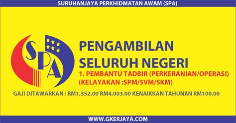 Jawatan kosong kementerian kesihatan malaysia mac 2021. Jawatan Kosong Pembantu tadbir SPA8I | Peluang kerjaya ...