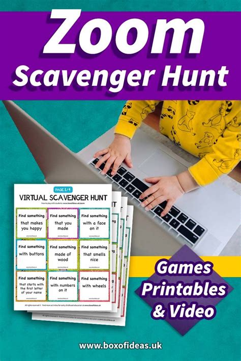 Zoom Games For Kids Virtual Scavenger Hunt Student Activities