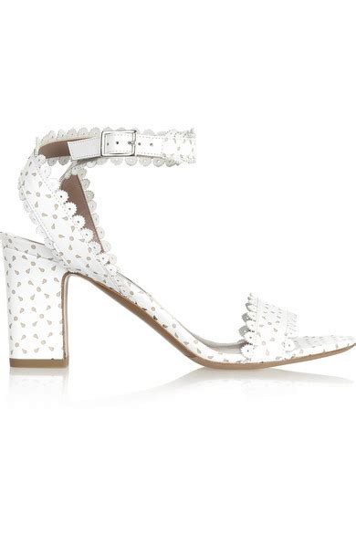 Tabitha Simmons Leticia Perforated Leather Sandals Net A Portercom