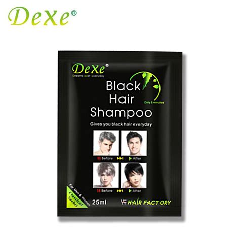 Dexe Instant 5 Minute Temporary Hair Color Shampoo Black 250 Ml Pack Of