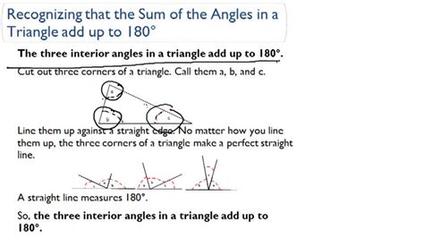 Triangle Angle Sum Theorem Video Geometry Ck 12
