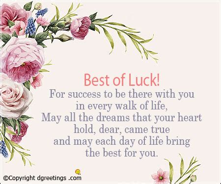 Wish you the best of luck. Best of Luck Quotes
