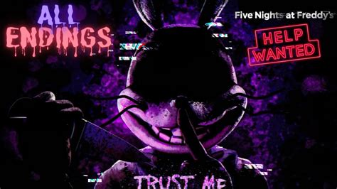Fnaf Help Wanted Non Vr All Endings Youtube