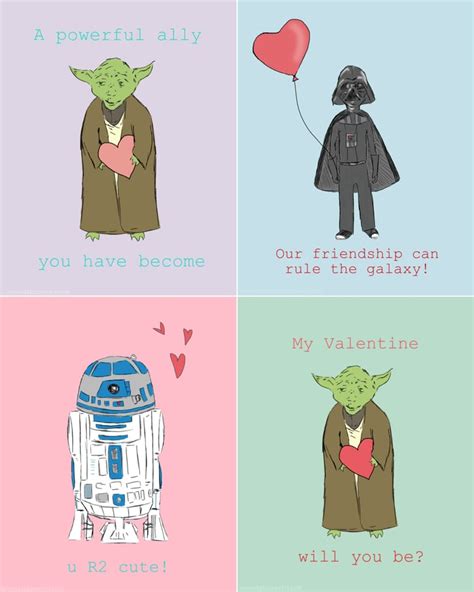 Star Wars Love Valentines Star Wars Kids Valentines Day Cards